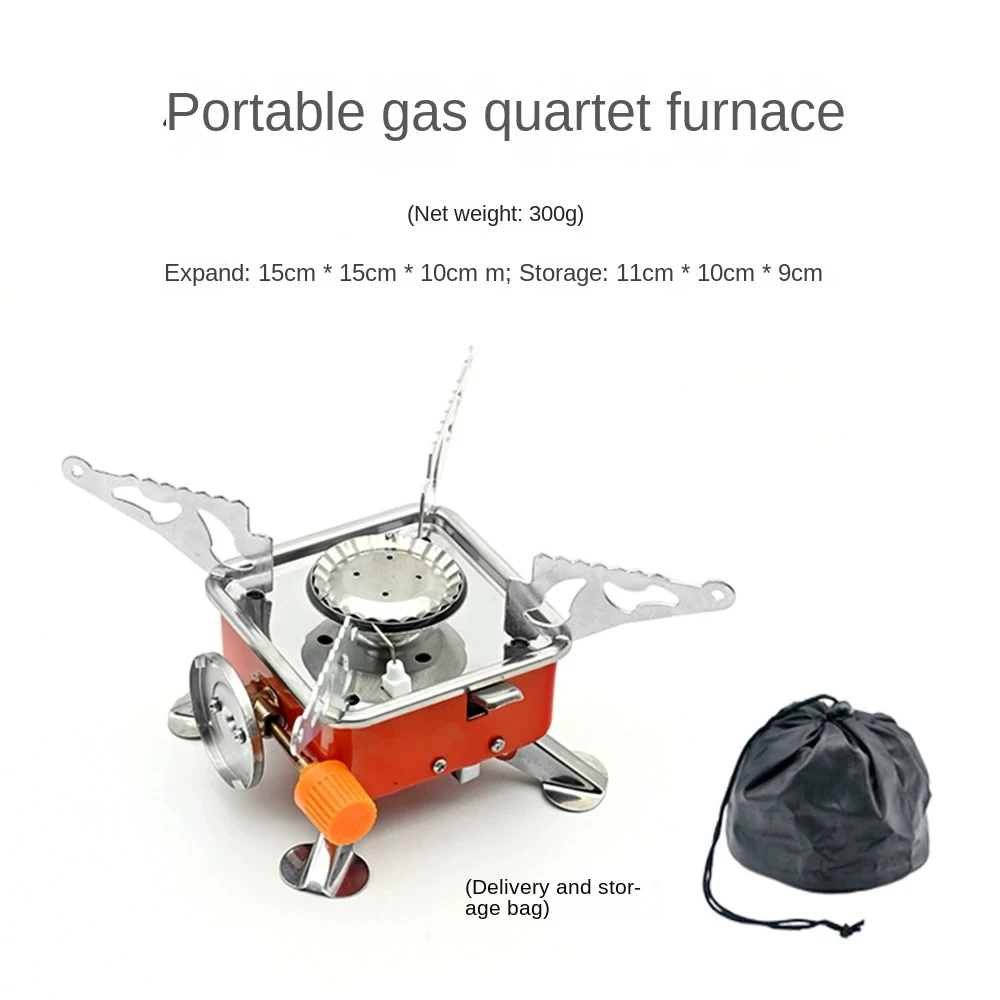 Portable Burner Camping Foldable Windproof Outdoor Gas Tank Stove for Backpacking Camping Hiking Picnic BBQ Cooking Equipment view 2
