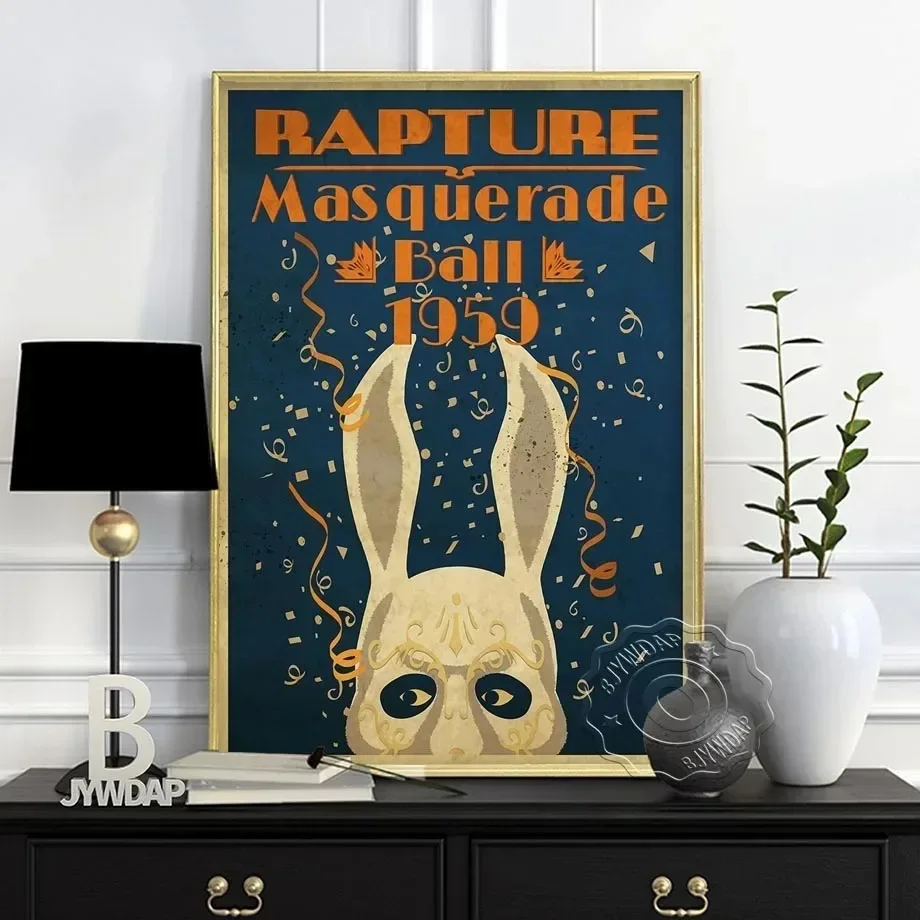 Pósteres de videojuegos decorativos de Bioshock Rapture, pintura en lienzo, cuadros de pared para decoración del hogar y la sala de estar, arte Vintage