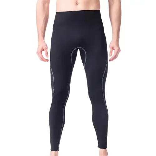 Pantalones de traje de neopreno negro de 3mm para hombre, pantalones cálidos para buceo, snorkel, surf, natación, mallas, Bodys completos