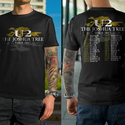 U2 Joshua Tree Tour Concert 2017 Tshirt Black