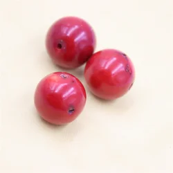 ZFSILVERCharm Trend Natural SeaCoral 20MM Ball Bead Elegant For Women Fine Jewelry Gift Party DIY Bracelet Necklace Accessories