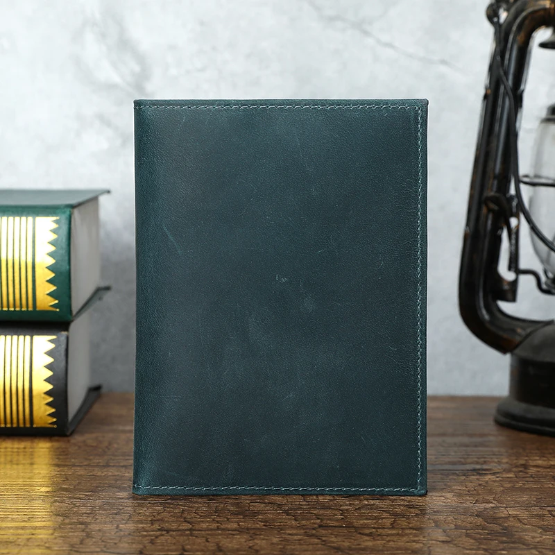 

Vintage Genuine Leather Passport Holder Travel Passport Wallet RFID Blocking Card Holder With Positioning Passport Case