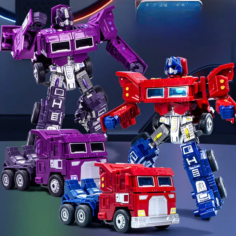 Transformeerbaar robotspeelgoed voor kinderen, traagheidsvrachtwagenmodellen, Optimus Prime krijgerjongensbeeldjes, King Kong-cadeaus