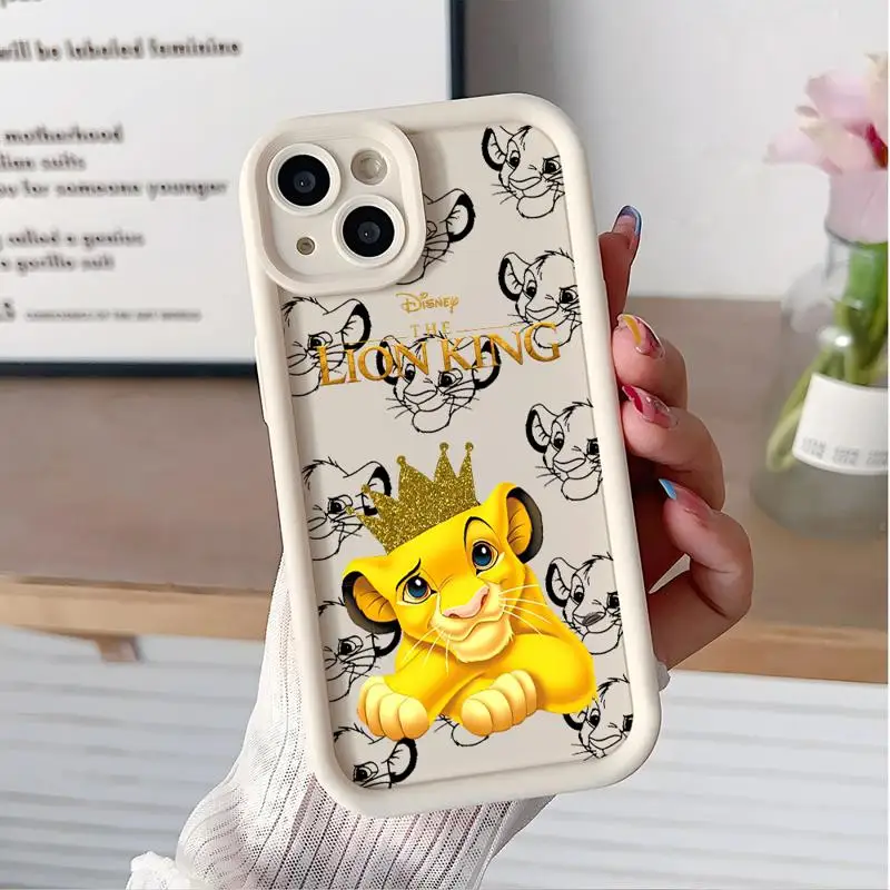 phone case for Apple iPhone 12 14 Pro cases 11Pro Max 11 16 Plus 13Pro max 15plus 11pro funda Cover The King Lion Simba Animaton