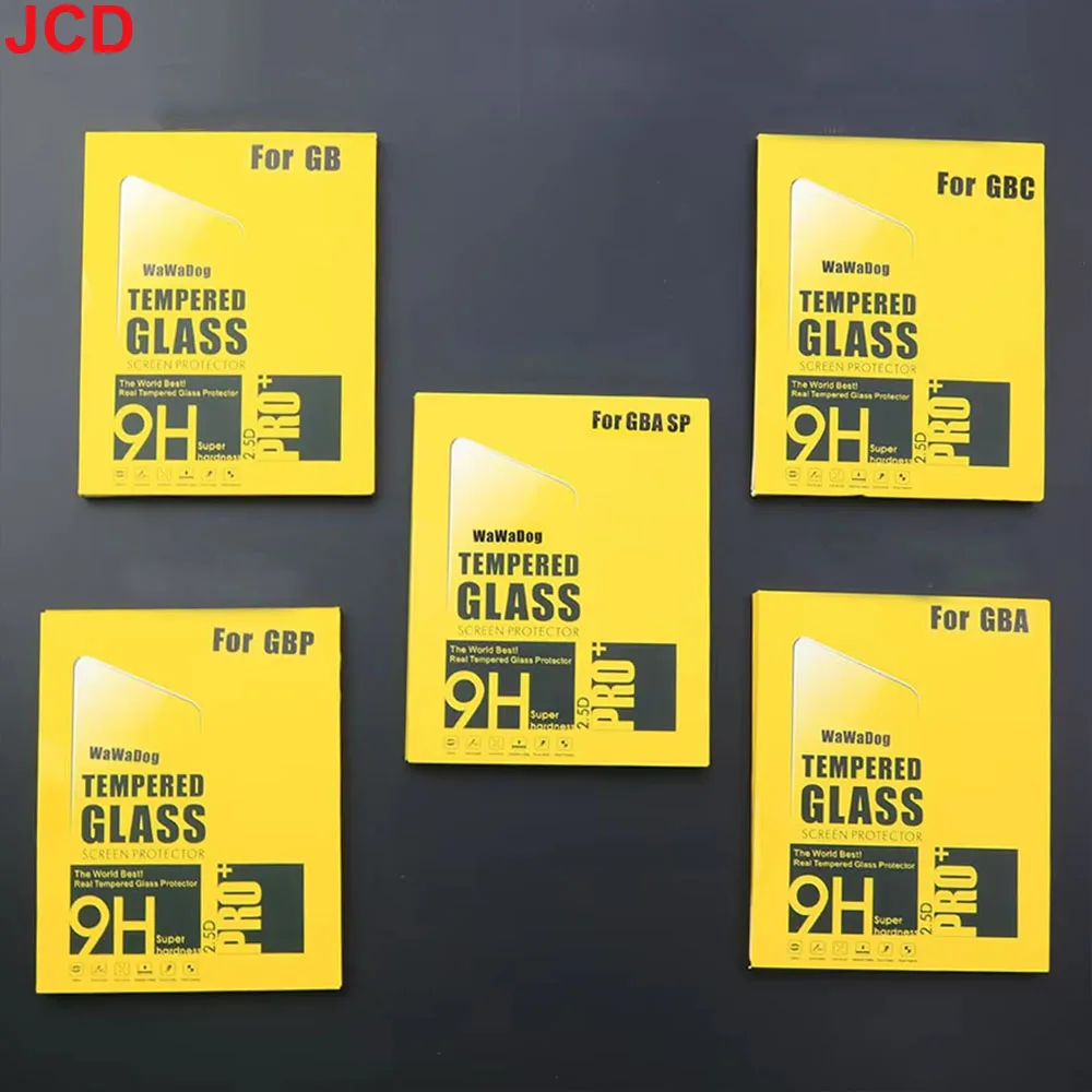 

JCD Anti Scratch Tempered Glass for Gameboy Advance Color for GB GBC GBA GBP GBA SP Console Screen Protector Film Guard