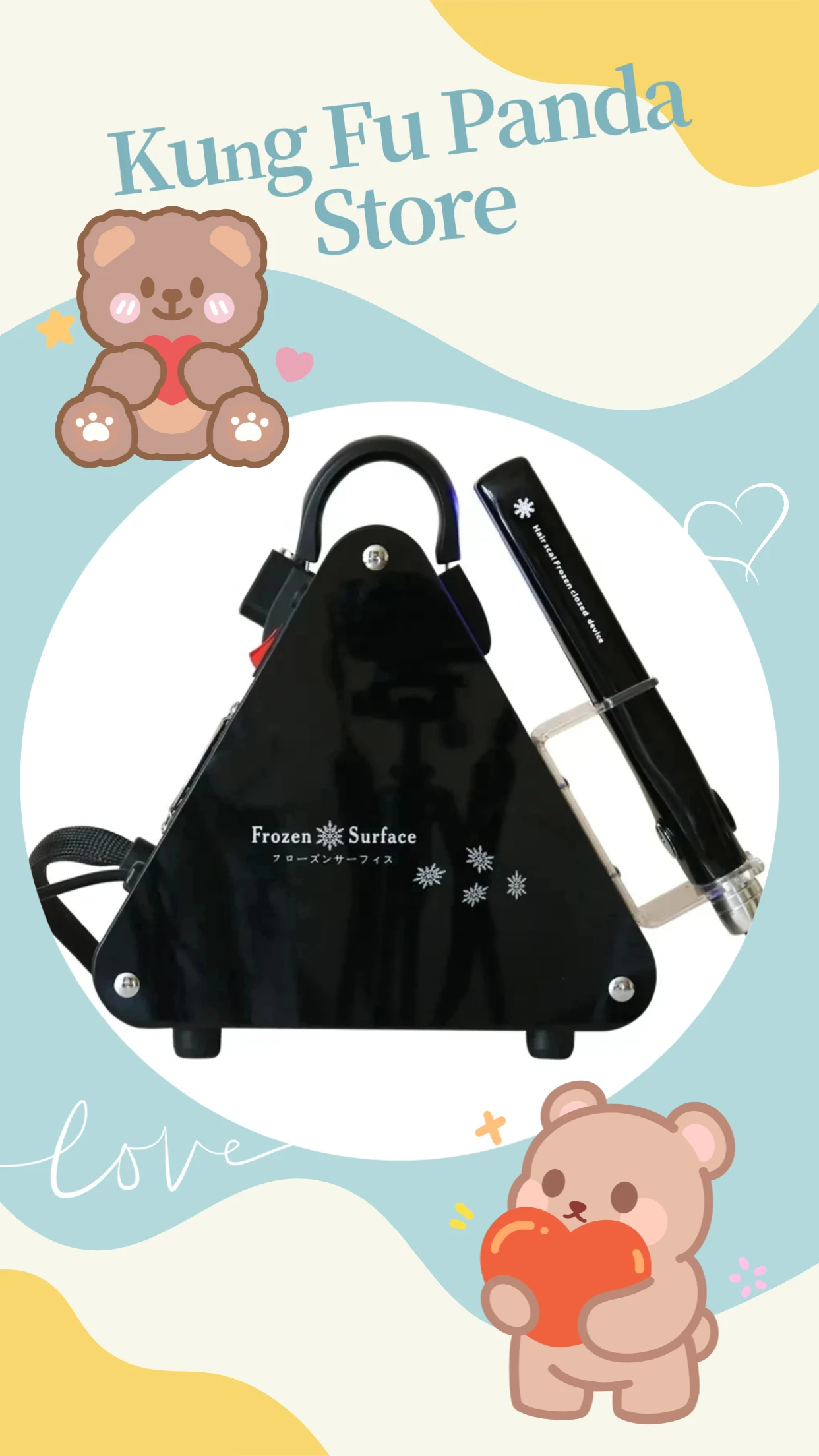 

2026new Hair Straight Care Machine Ice Cold Cryotherapy Flat Iron Ice Repair Hair Care Therapy Cool Treatment Device