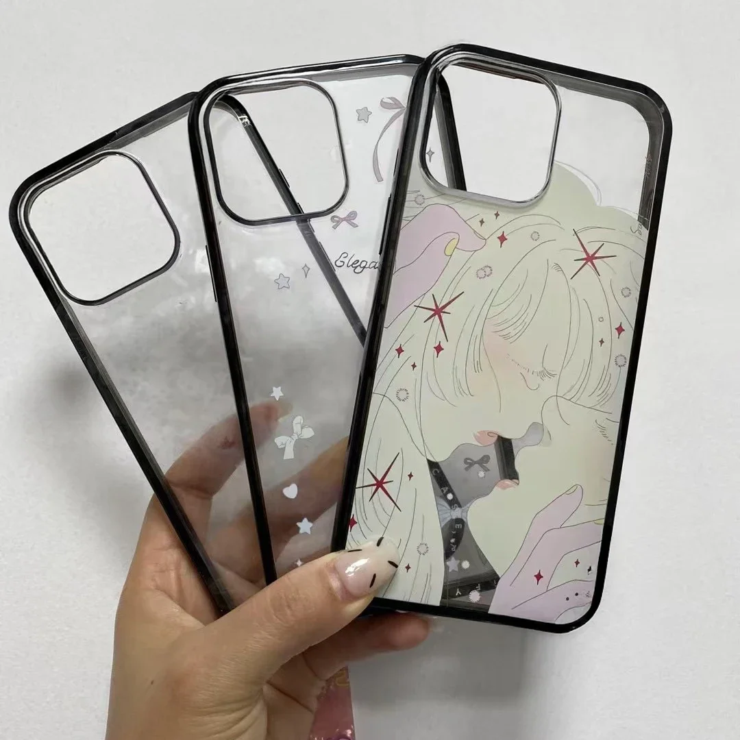 حافظة حماية من النوع الجديد لهاتف iPhone 16 Pro 15 Pro Max من Border Letters، تناسب iPhone 16 Pro Max