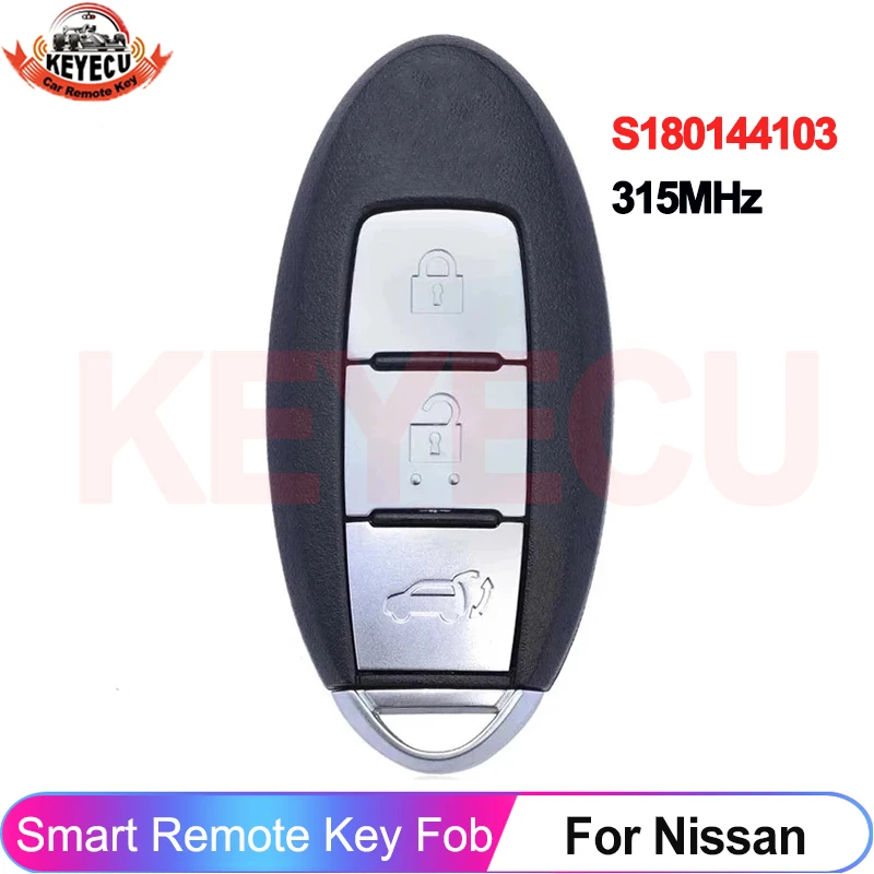 

Оригинальный OEM KEYECU S180144103 для Nissan X-Trail Rogue 2014 2015 2016 2017 S180144101 315 МГц Smart 3 кнопки дистанционного управления