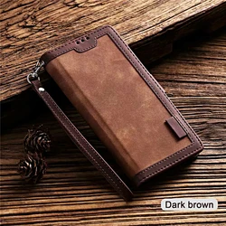 Leather Case For Samsung Galaxy S23 S22 S21 S20 FE S10 S9 Plus Ultra S10E Note 20 10 Lite Retro Wallet Book Holder Flip Cover