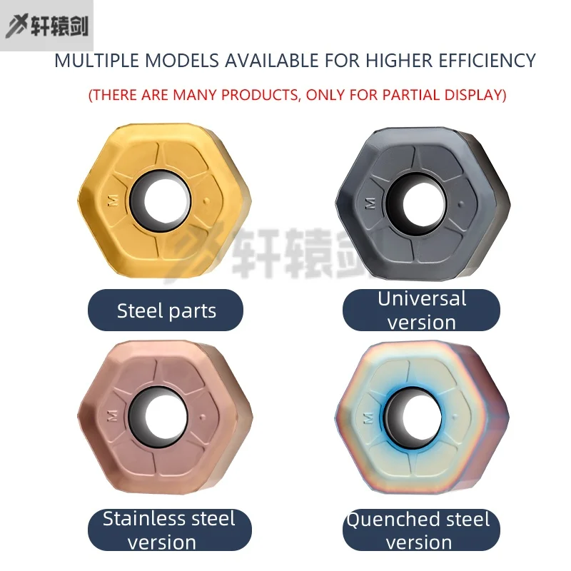 HNMG090608 M Carbide Inserts Open Rough Milling Blade For Quenched steel/stainless steel CNC lathe Hexagon Milling Turning Tools