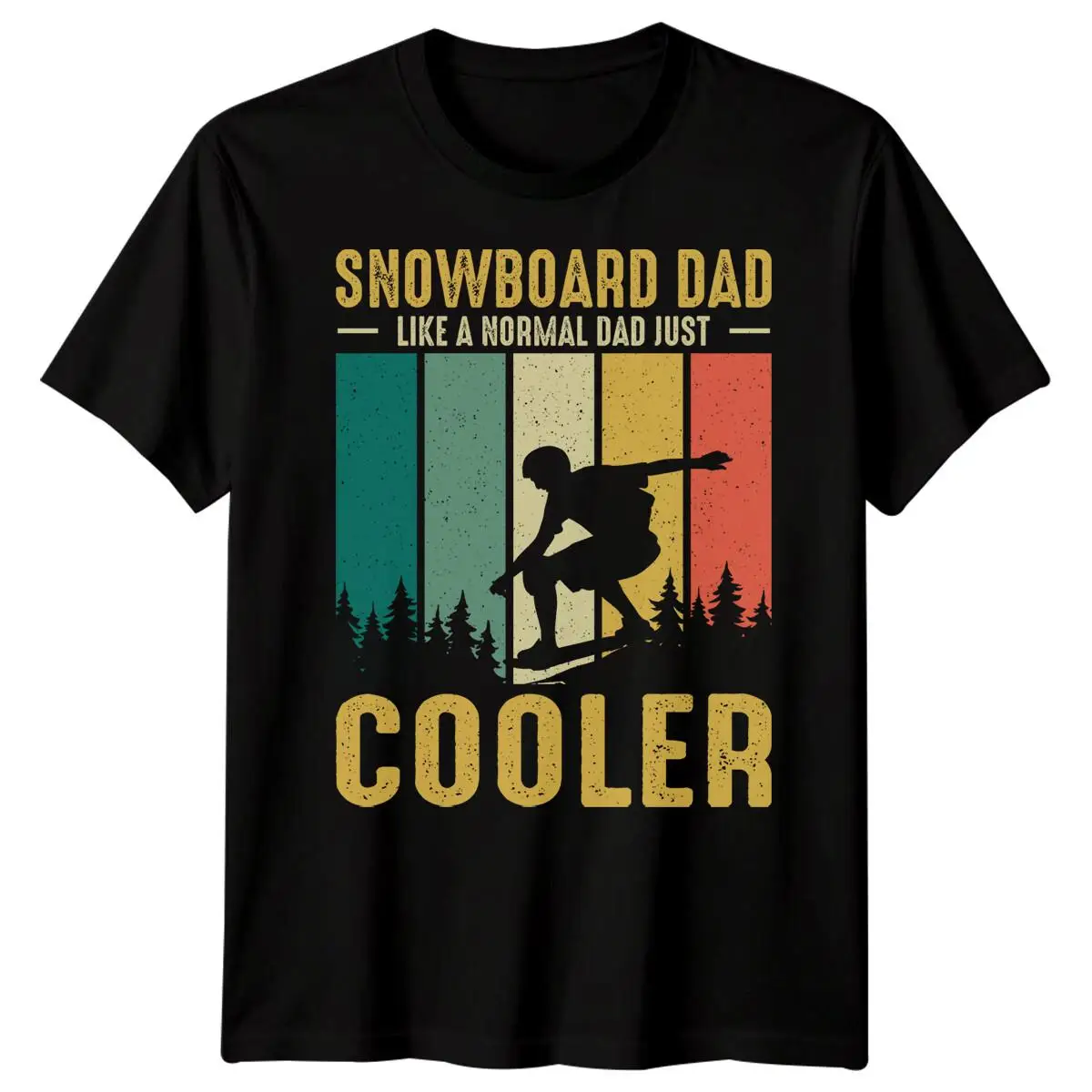 Mens Snowboard Dad Cooler Funny Fathers Day T-Shirt Tee Best Daddy Ever Papa Life Gift Fashionable Trend, Comfortable and Casual