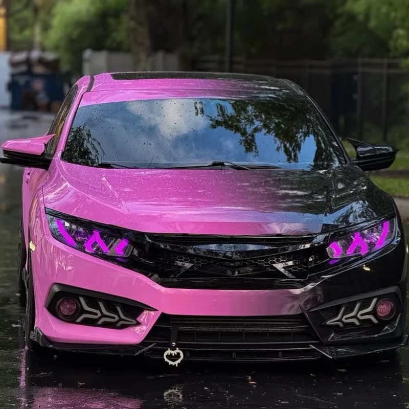 Factory Custom Design Gradient Cartoon Car Self Adhesive Vinyl Bubble Free Vehicle Vinyl Wrap