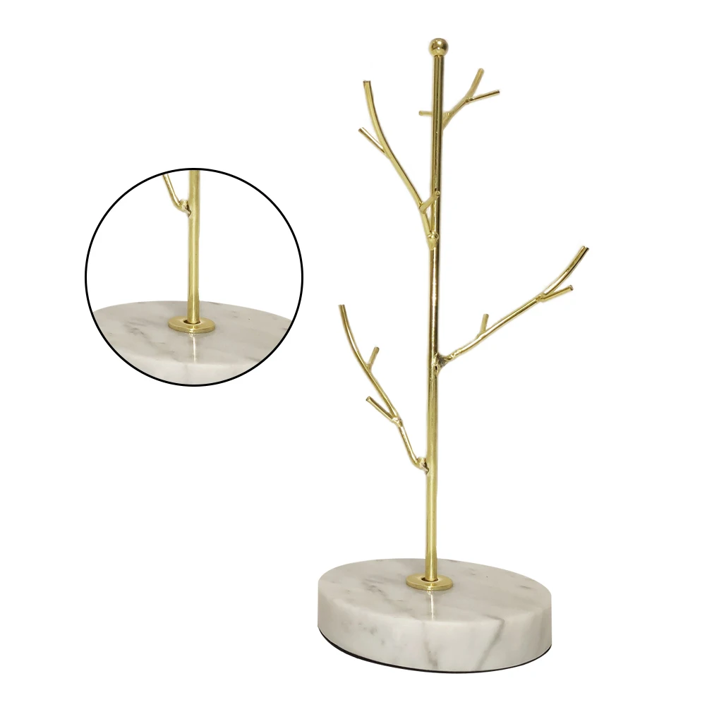 Jewelry Tree Storage Rack Necklace Organizer Metal Stand Holder Display Organizers Necklaces