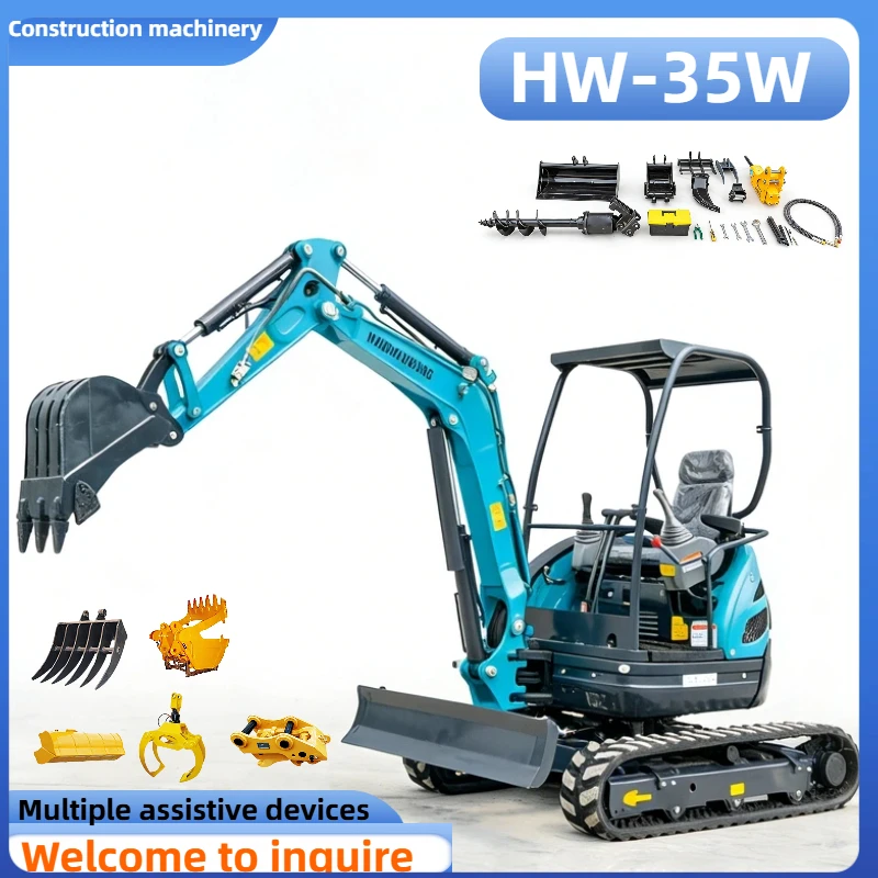

EPA CE 1.5/1.8 Ton Mini Excavator Kubota Engine Customized Crawler Digger Fast Shipping Customized Multifunctional Farm Home Use