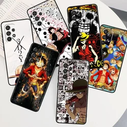 One Piece Animation Cartoon For Samsung Note 20 10 Ultra Plus A31 A14 A12 A70 A34 A25 A04 A05 A15 A24 5G Black Cover Phone Case