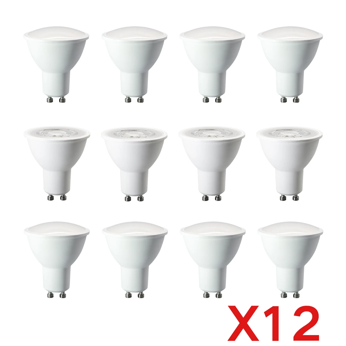 

12 шт. светодиодные лампы GU10 3 Вт 5 Вт 6 Вт 7 Вт 8 Вт 9 Вт прожекторы светодиодные лампы без мерцания дневной свет белое освещение 3000K-6000K для дома Foco