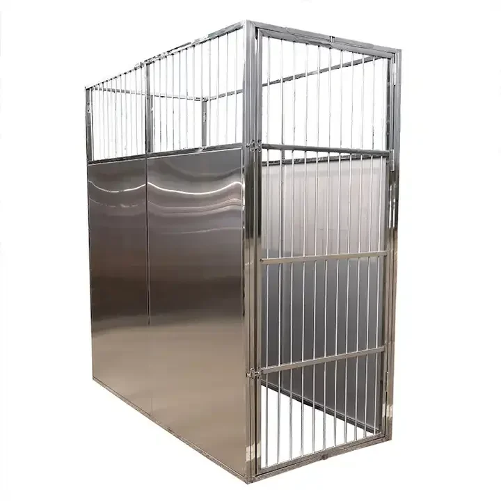 Stainless Steel Outdoor Or Indoor Luxury Large Dog Puppy Vet Cage Big Kennels For Animal Use