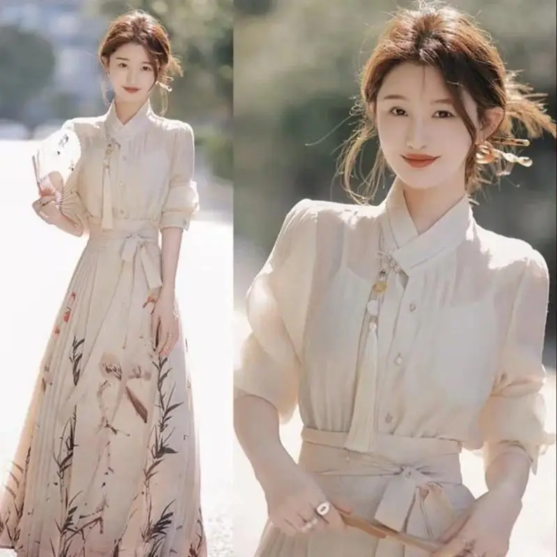 

Комплект спортивной одежды в китайском стиле, повседневный костюм Hanfu ort, новая мужская футболка Seven Sve и костюм для отдыха