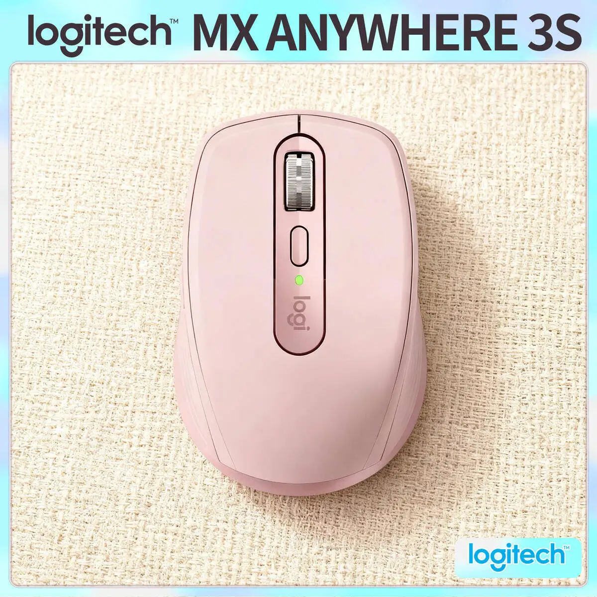 

Logitech MX Anywhere 3S Wireless Silent Mouse, Long Battery Life 70 Days, USB-C Fast Charge