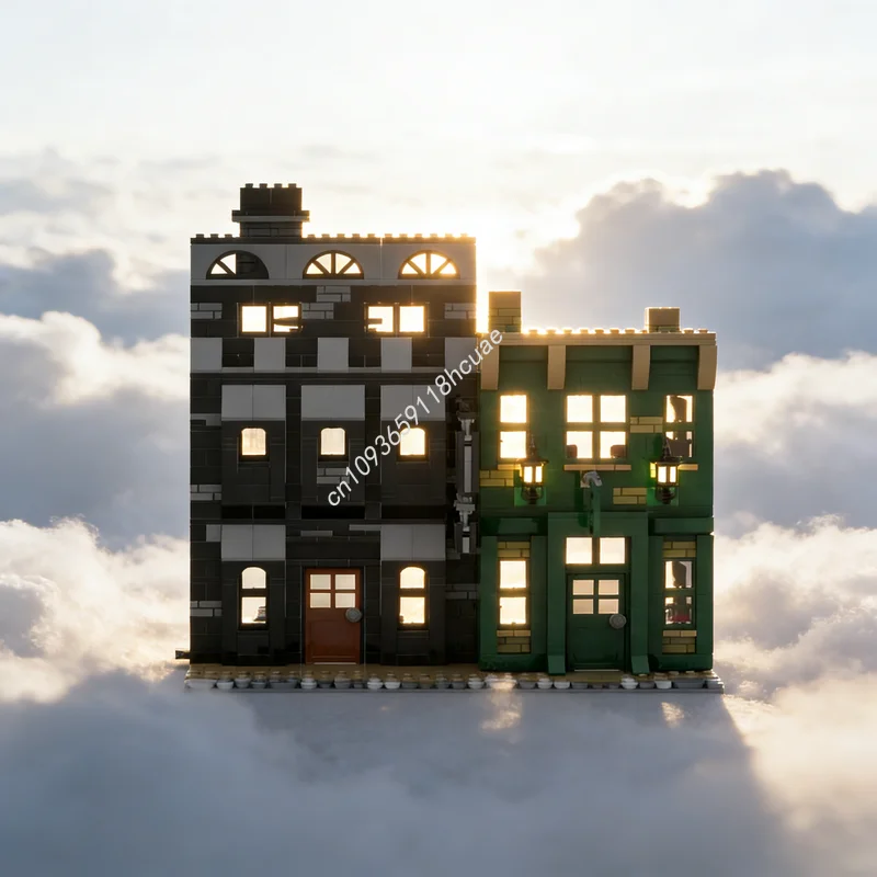 

1009 деталей MOC «Улица Ноктурн» (Улица Мёртвых) — конструктор, модель, развивающая игрушка, идея для подарка на Рождество