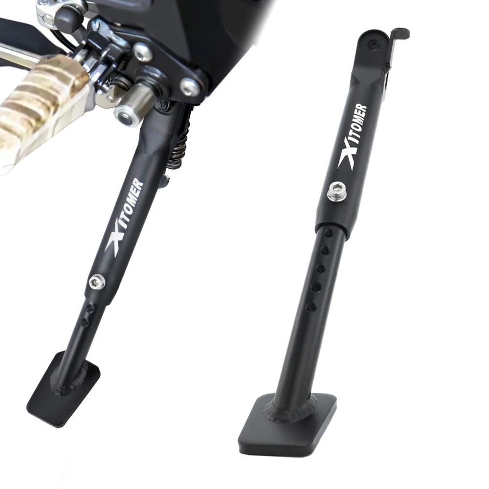 

Fit For Suzuki V-Strom 650 / DL650 2012-2024 Motorcycle Aluminum Adjustable Kickstand Foot Side Stand Extent Support Holder
