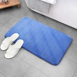 Super Absorbent Bath Mat Non Slip Rugs Bathroom Carpets Soft Memory Foam Floor Mat Bedroom Toilet Floor Shower Rug Home Decor