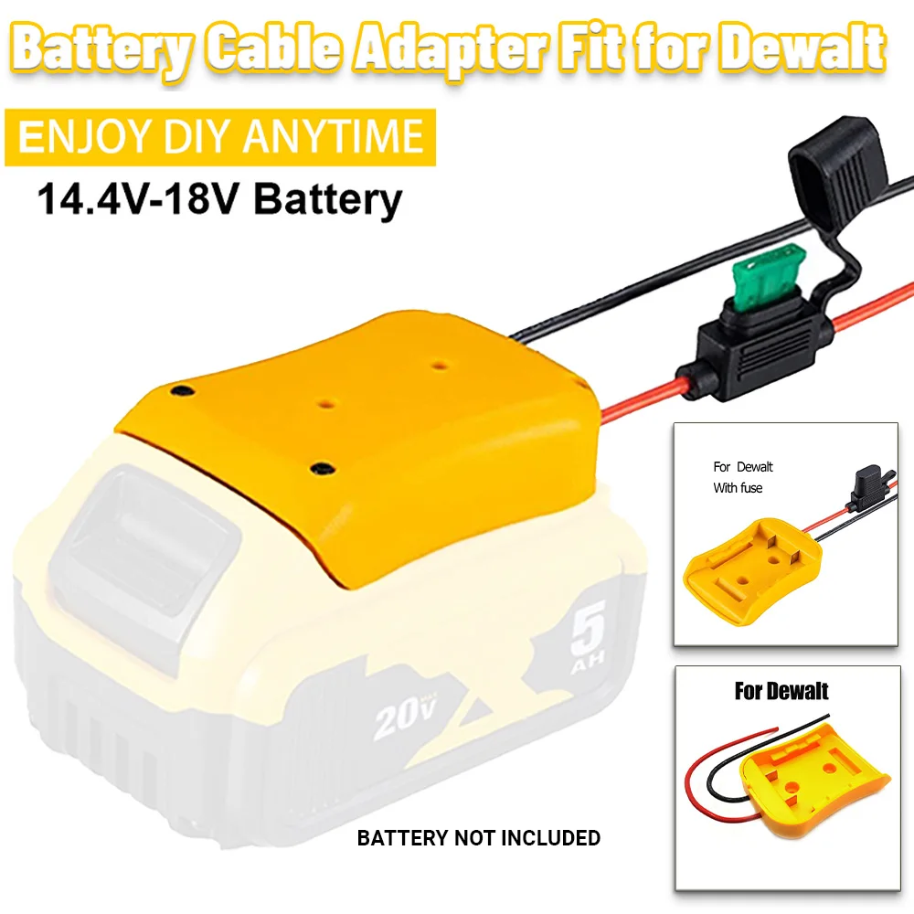 

Подходит для адаптеров для батарей Dewalt 18 В/20 В Max, разъем для батареи «сделай сам», 12AWG, запасные части для домашних электроинструментов