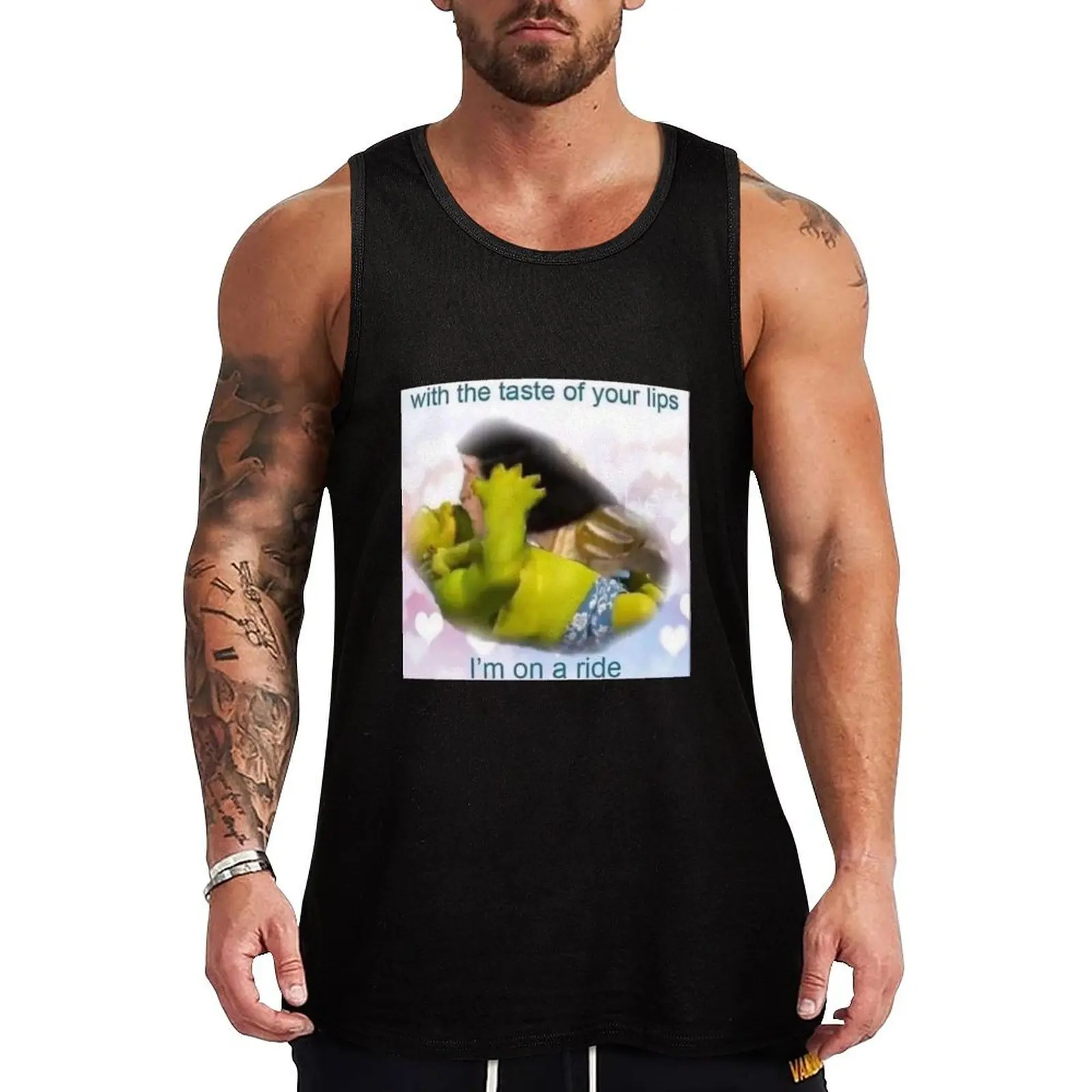 

with the taste of your lips im on a ride Tank Top sports clothes for men Working vest plain t-shirt summer clothes men 2025