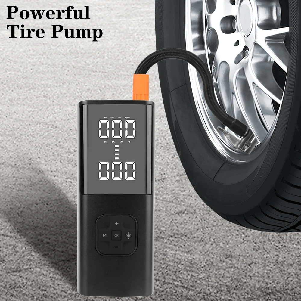 Wireless For Motorcycles Pickup Truck Tyre Air Pump Car Air Compressor Inflatable Pump Rechargeable Portable Digital Super Power