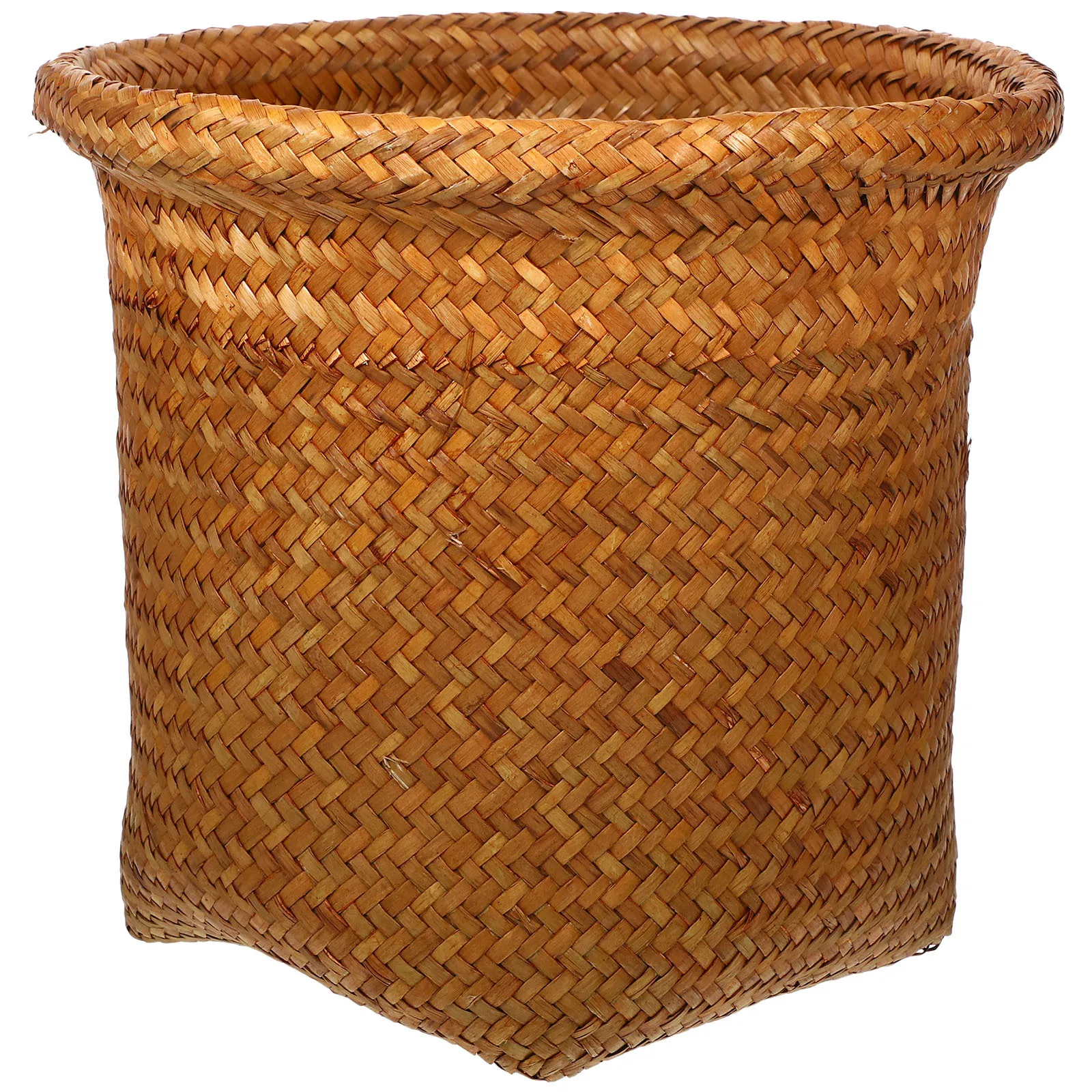

Woven Storage Basket Rattan Made Premium Material Smooth Surface Multipurpose Household Organizer Decorative Sundries