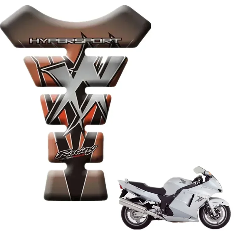 For Honda CBR1100XX Blackbird 1996 - 2007 Motorcycle Tank Pad Protector 3D Gel Sticker Decal - Orange