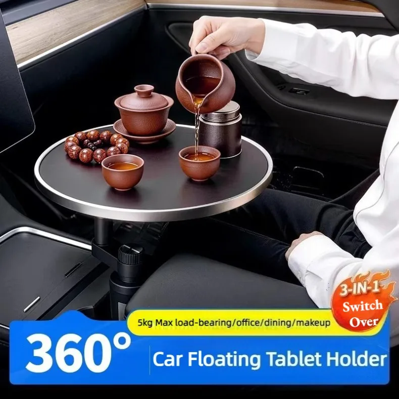 1Pc Multifunctional Car Cup Holder Extension Bracket Small Tray Auto Interior Organizer Dining Tray Storage for Vehicle Interior