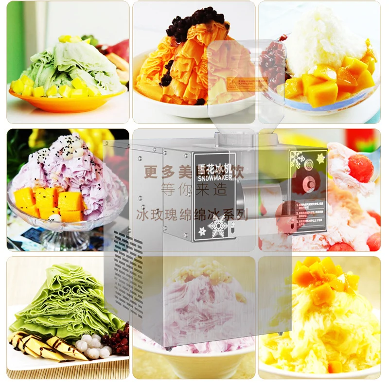 Commercial Small Snowflake Machine Snow Flower Ice Shaving Machine Snow Melting Machine
