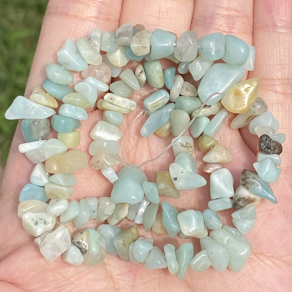 Natürliche Chips Stein Perlen Unregelmäßigen Kies Amethysten Granat Perlen Für Schmuck Machen DIY Armband Halskette Zubehör 16 zoll – Detail 16