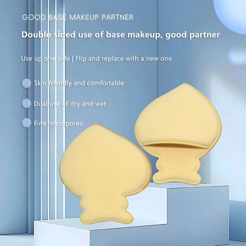 Mini éponge de fond de teint bouffante pour les doigts, petit applicateur de coussin d'air pour correcteur de visage, BB crème, outil de maquillage cosmétique, 1 pièces