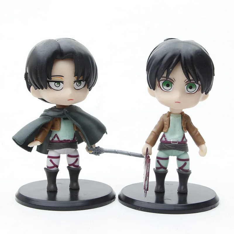 1pc random color Collectible Action Figures - Attack on Titan Characters, Cake Topper & Car Decoration