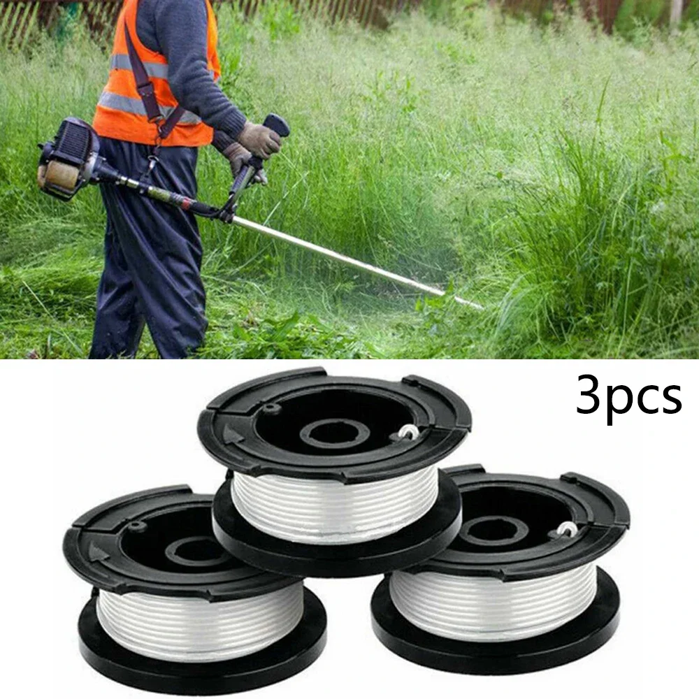 3PCS String Trimmer Line Spools For Black And Decker GLC120 GLC13 GLC14 GLC3630L GLC3630L20 For Quick Replacement