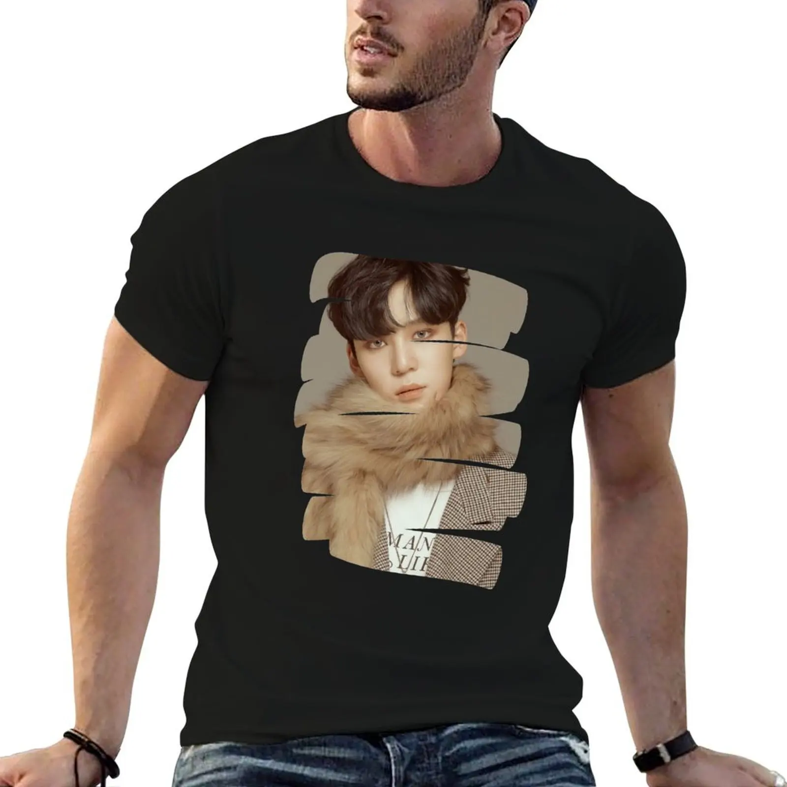 

Ateez Yunho T-Shirt t shirt custom print man t shirts high quality luxury brand man t shirt graphic T-Shirt