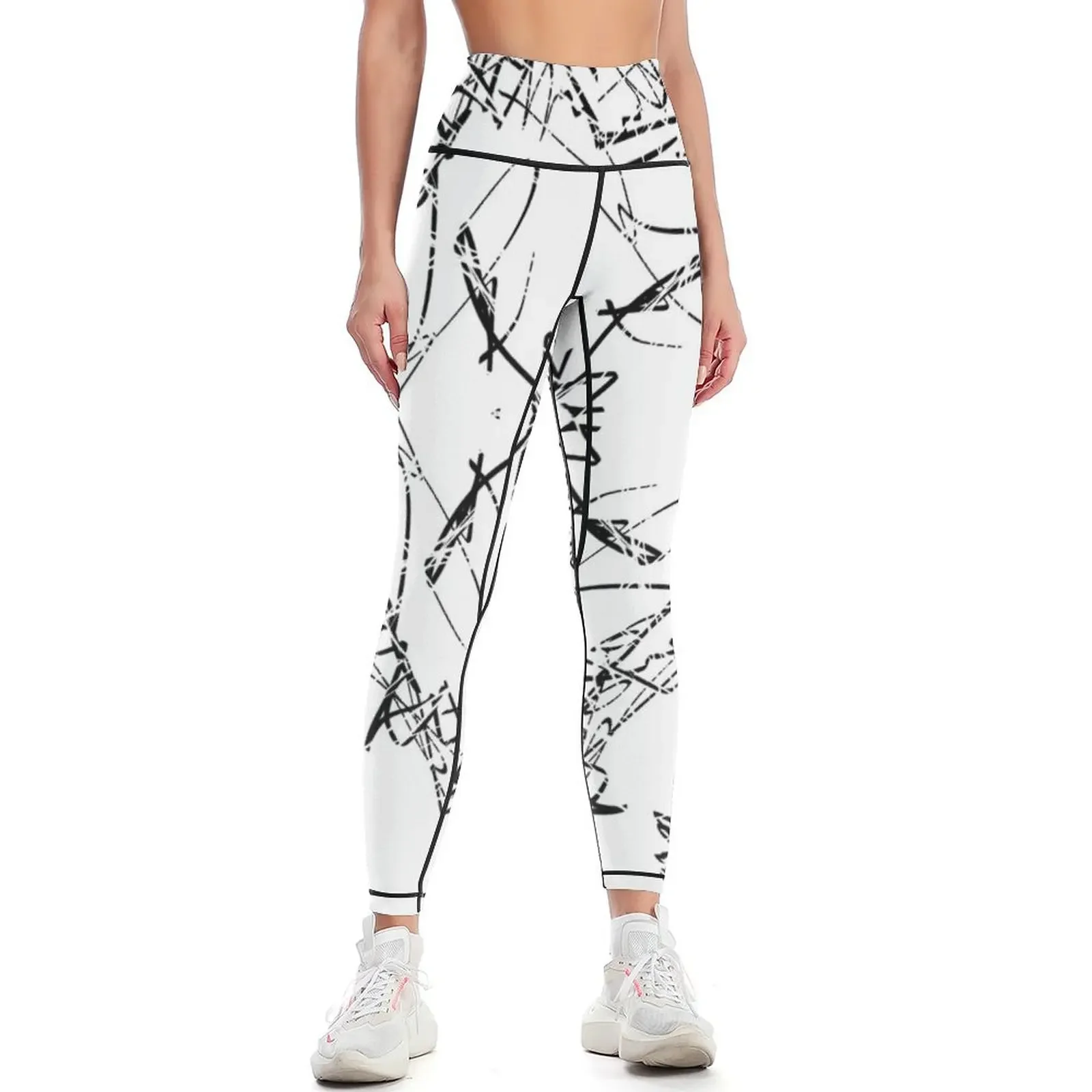 

Scribble Me Bad Leggings active wear Fitness woman Fitness clothing sporty woman gym Womens Leggings
