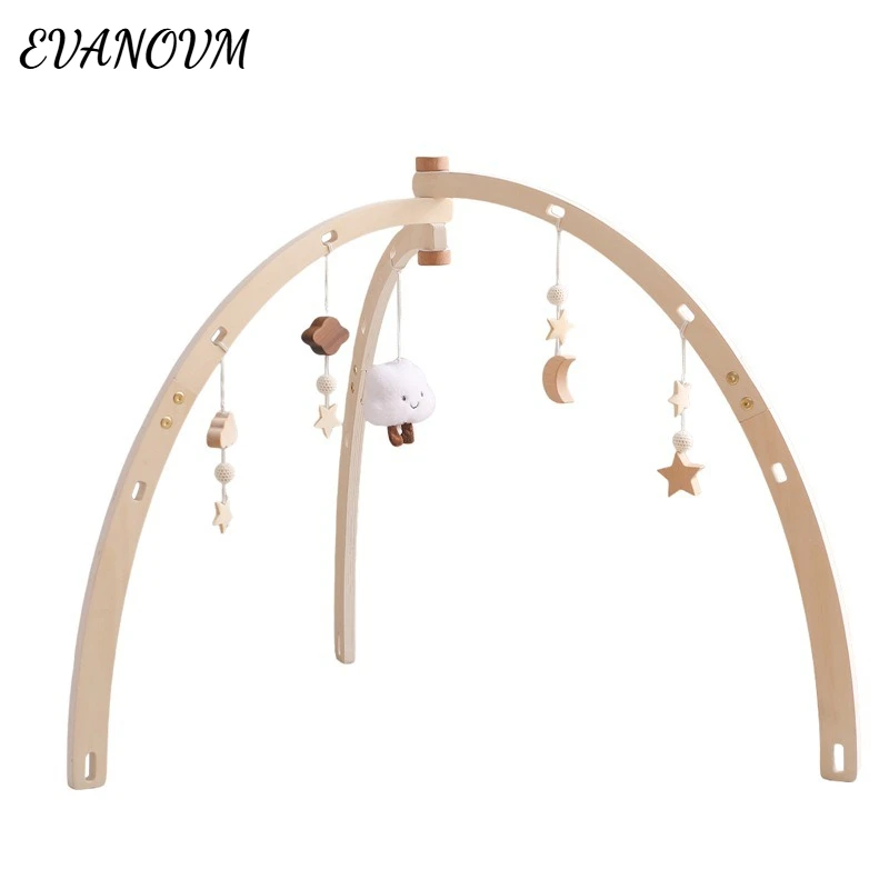 

1 комплект, рамка для спортзала, детская игрушка-погремушка, деревянные рамки для фитнеса, мобильный тренажерный зал, украшение для детской комнаты, аксессуары для новорожденных