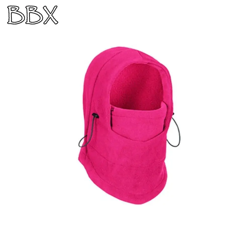 

Winter Ski For Male Outdoor Skullies Collar Hat Mask Scarf Fleece Pullover Cap Women Winter Cap Beanies Hat Hooded Hat
