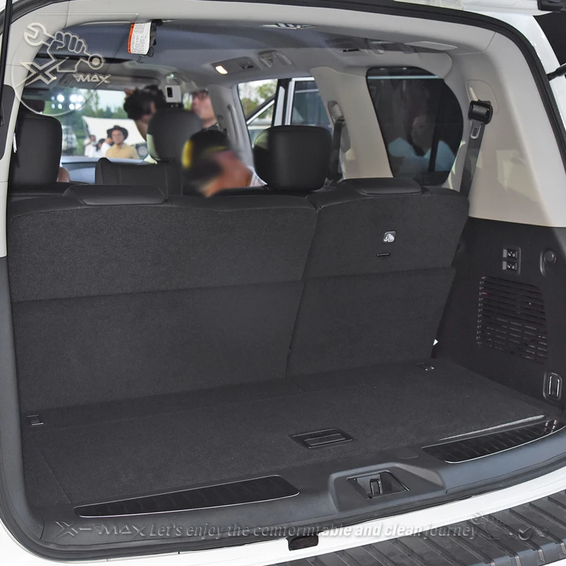 For Nissan Patrol 2011-2023 Custom Fit Car Trunk Mat All Season Black Cargo Mat 3D Shaped Laser Measured Trunk Liners