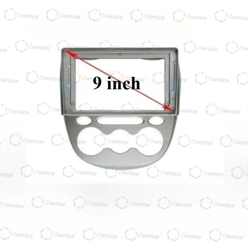 Ownice 9" para CHANA Changan Benni 2010-2012: Painel de Rádio Android, Estéreo, CD, Multimídia e Chicote de Cabos para Painel