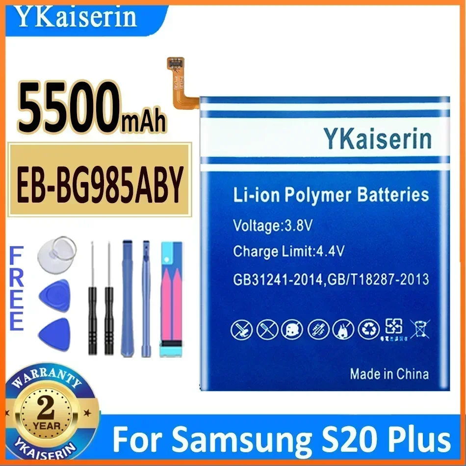 YKaiserin Battery EB-BG985ABY EB-BG781ABY EB-BG985ABY for Samsung Galaxy S20 Plus S20+ S20Plus S20 Ultra FE 5G A52 G780F Bateria