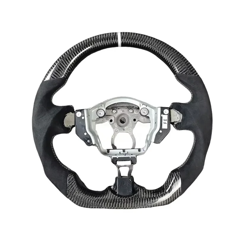 

Модификация, обновленный перфорированный кожаный руль из углеродного волокна для рулевого колеса автомобиля Nissan Sylfy