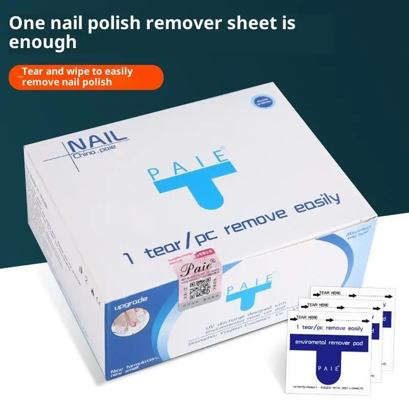 Lingettes dissolvant de vernis Gel professionnel, nettoyant pour ongles, dissolvant de vernis à ongles, tampons en papier, nettoyant pour Nail Art, une étape