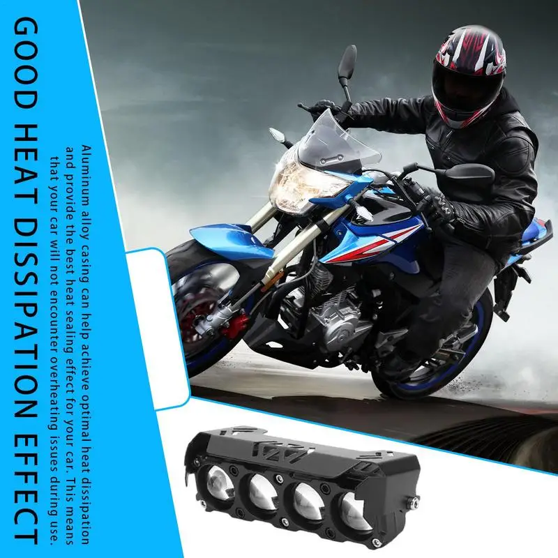 For Refer To Description  Motorcycle Led Driving Fog Lights Waterproof Dustproof Shockproof Fog Light Adjustable Driving Lights