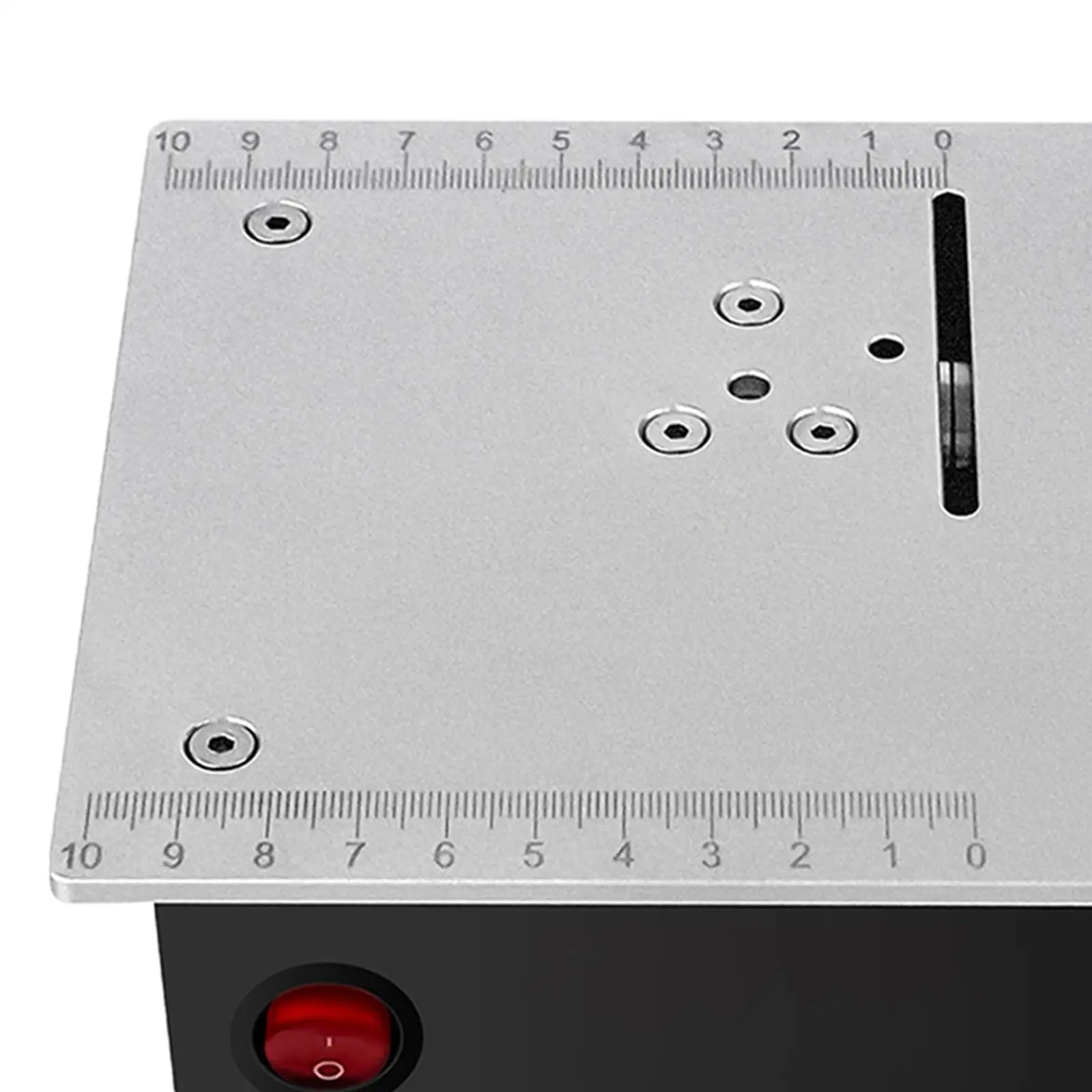 Mini Table Saw DIY Model Crafts Cutting Tool Woodworking Electric Saw Woodworking Bench Saw for Crafts Wood Aluminum Miniatures