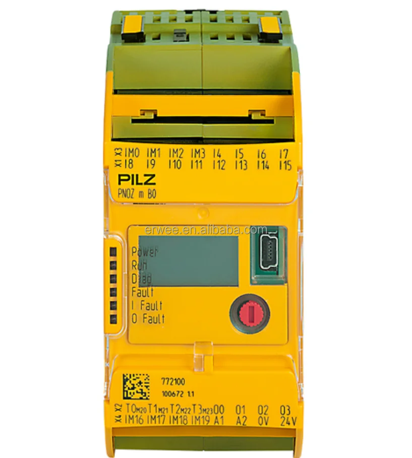 

Контроллер безопасности высокой безопасности PNOZ M B0 772100 — модульная конструкция, 4 полупроводниковые выхода для промышленной автоматизации
