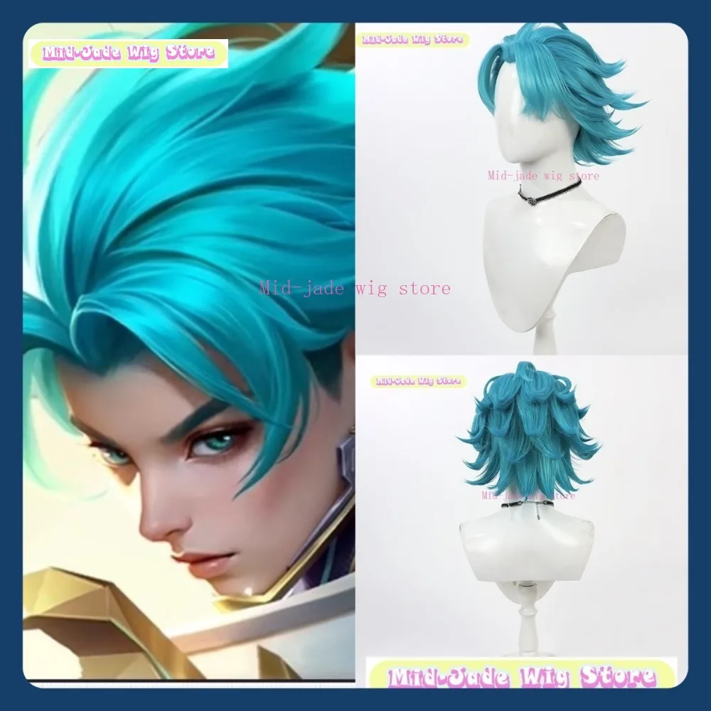 

Mid-jade Wig Store Honor Of Kings Lian Po Cosplay Wig Anime Game Role Playing Synthetic Hair Halloween Party